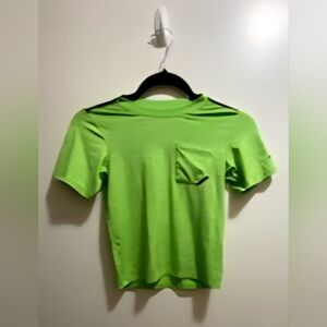 Columbia Youth Tee XS 6/7 Green Pocket Logo Shirt